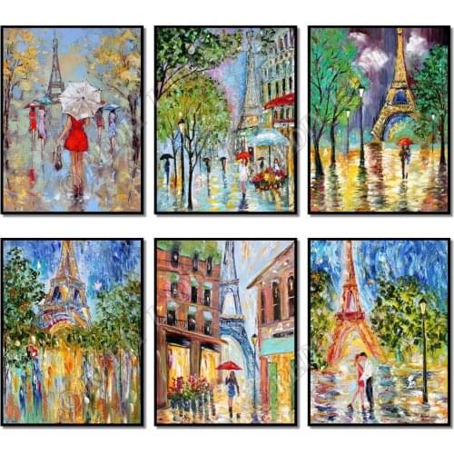 Full Square / Round Diamond Painting Paris Street Crystal Pixel Mosaic DIY Diamond Embroidery Beaded Cross Stitch Hobby & Crafts