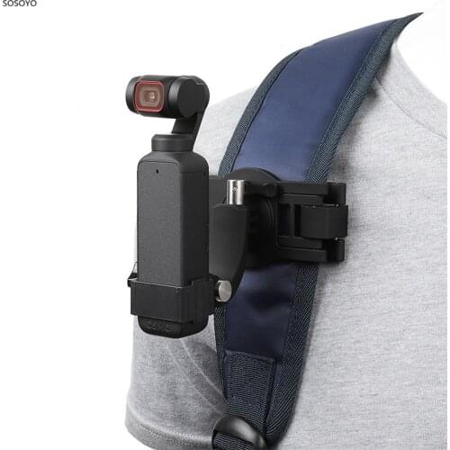 360 Degree Rotary Backpack Clip Strap Fixing Bracket Expand Frame Border Set For Gopro 9 DJI Osmo Pocket / Pocket 2 Accessories