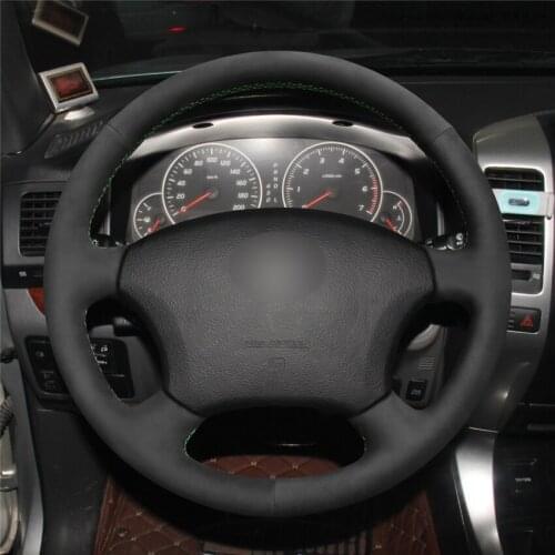 DIY Anti-Slip Wear-Resistant Steering Wheel Cover For Toyota Land Cruiser Prado 120 2004-2009 Car Interior Decoration