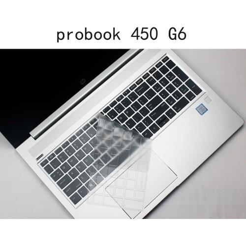Keyboard Silicone Skin Cover Protector HP probook 450 G6 G7 15.6 inch 2019 2020 anti-dust waterproof Transparent TPU