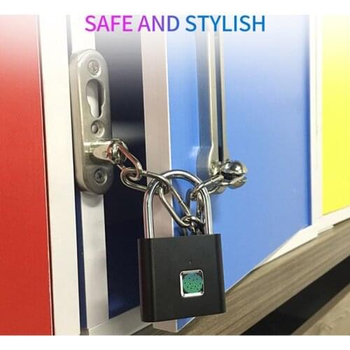 Smart Fingerprint Lock Keyless Bag Luggage USB Rechargeable Waterproof Zinc Alloy Electric Biometric Door Home Door