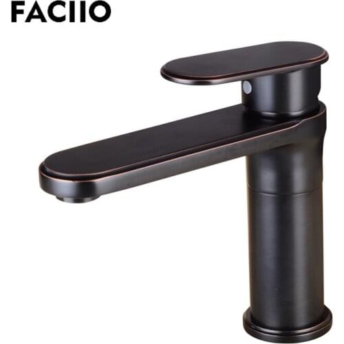 FACIIO Bathroom Faucets Antique Sink Water Taps for Bathroom Sink Faucet Brass Basin Water Mixer Taps Cold and Hot Water YD-1045