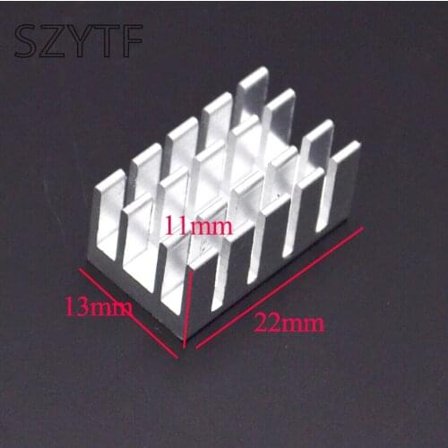 10pcs Heat sink 22*13*11MM (silver slot) high-quality radiator