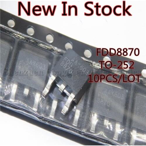 10PCS/LOT FDD8870 8870 TO-252 160A30V 160W High-power FET