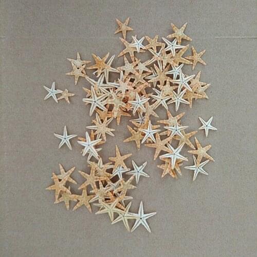 100pcs/lot Natural Artificial Starfish Platform Ornament Accessories wedding decoration 2cm3cm size for choosing sea starfish