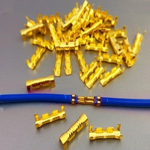 100pcs U Shape Car Docking Connector Line Pressing Button Quick Connect Terminal Wiring 0.5 To 1.5 Square Auto Accessories