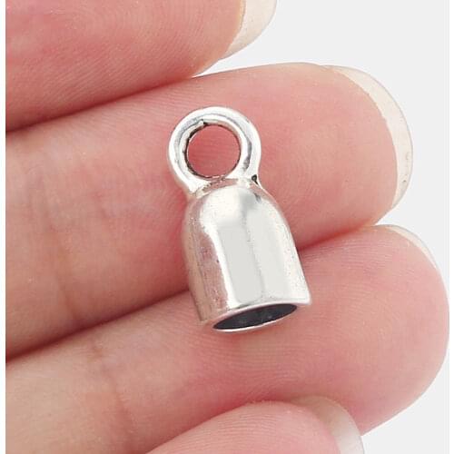 20pcs End Cap Stopper For 6mm Round Leather Jewelry Making Findings