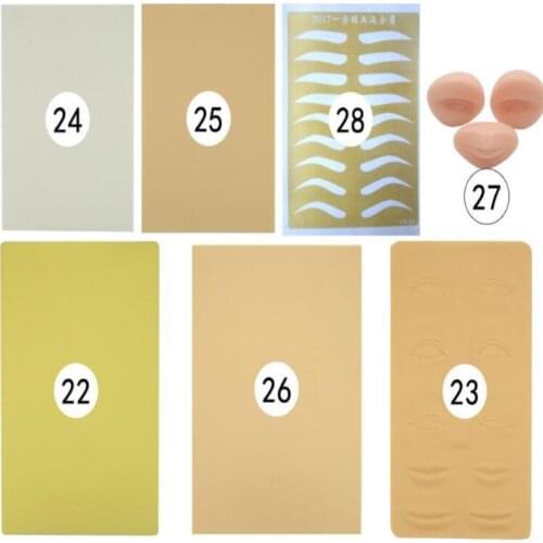 3D Tattoo Practice Skin Soft Artificial Skin Fake Practice Skin For Microblading Tattoo Machine For Tattoo Beginners