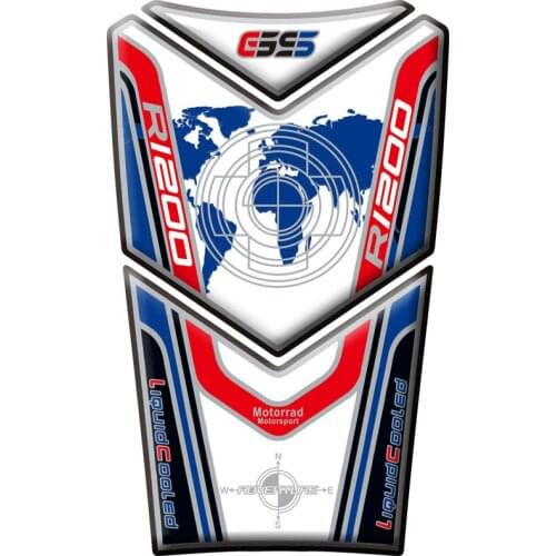 Motorcycle 3D Fuel Tank Pad Protective Stickers Decals For BMW R1200GS Adventure 2014-2017