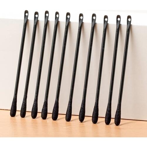 50pcs Acne Cotton Swab Earswab Pick Blackhead Squeeze Makeup Cotton Swab Stick