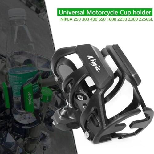 For KAWASAKI NINJA400 650 NINJA1000 Z250 Z300 Z250SL CNC Aluminum Aluminum Water cup Holder Motorcycle ccessories Bottle Cage