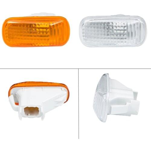 Car Side Marker Light Amber/Clear Lens Fender Turn Signal Lamp Indicator Housing For Honda CRV Civic Fit Accord