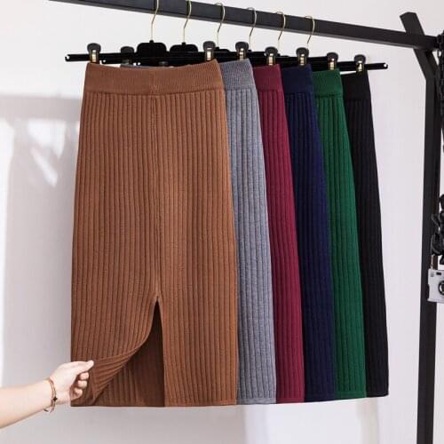 HISUMA Knitted Pencil Skirts
