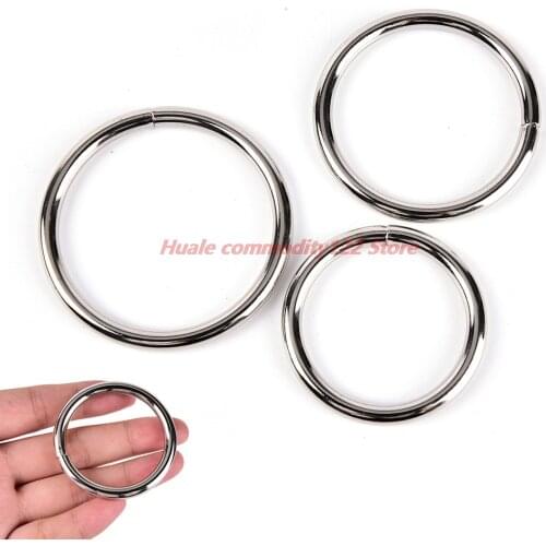 New Dia 38/45/50mm Delay Ejaculation Stainless Steel Penis Ring Cock Ring Male Chastity Device Adult Products Sex toys for Men