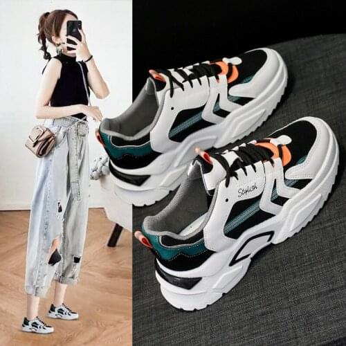 Fashion outdoor waterproof upper non-slip soles casual sports womens shoes running fitness net red street style womens shoes