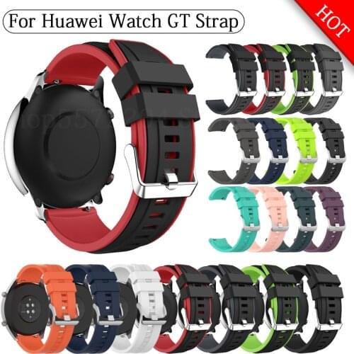 22mm Soft Silicone Strap For Samsung Galaxy Watch3 45mm Smart watch Sport bracelet For HUAWEI WATCH GT Wrist Strap Accessories