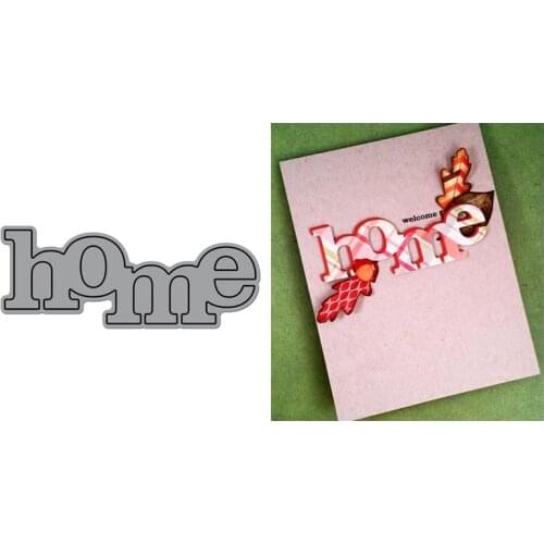 New Big Word Home Metal Cutting Dies Stencil for DIY Scrapbooking Photo Album Embossing Paper Cards Decorative Crafts Die Cuts