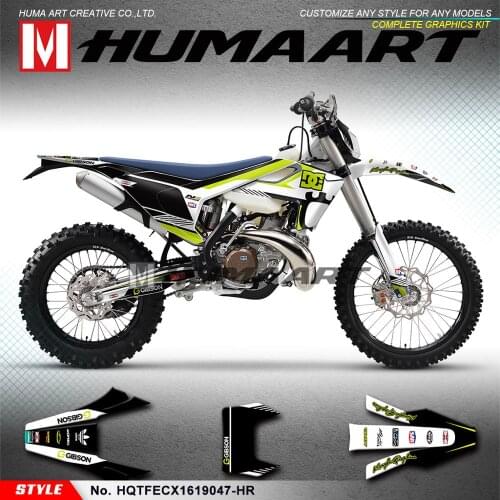 HUMAART Custom Stickers Motorcycle Graphics Kit for TE FE TX FX FS TC FC 125 150 250 300 350 450 501 2016 2017 2018 2019