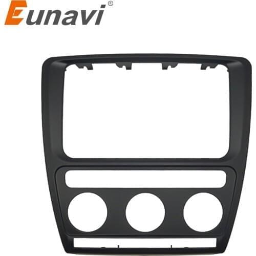 Radio Panel Dash Fascia Plate Frame For Skoda Octavia (Automatic Aircon) 2004-2010 Car Stereo Refitting Frame Facia Trim
