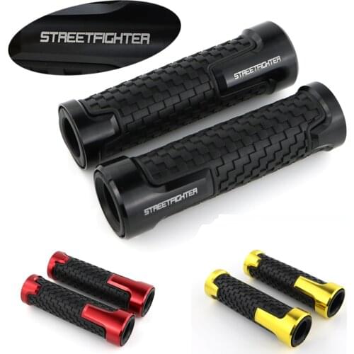 For Ducati STREETFIGHTER/ S 848 Motorcycle Handlebar Handle Grips CNC Aluminum None-Slip Rubber