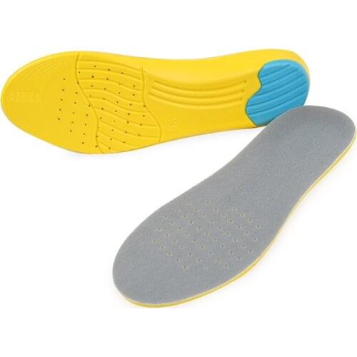 PU Foam Super Soft Shoes Sock Pad Insert Shock Absorption Breathable Sweat-Wicking Deodorant Sports Insole Foot Care Brioche