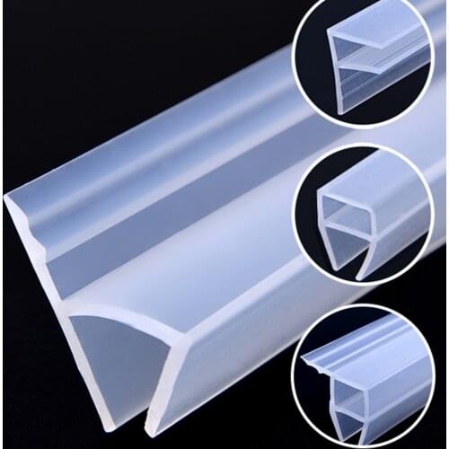 10M h Shape Glass Door Sealing Strips Silicone Rubber Window Seal to Stop Shower Leaks Flexible Weatherproof Seal for Bathroom