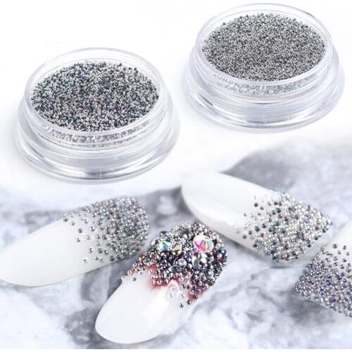 Gorgeous Nail Art Rhinestones Mixed Silver Round Pointed Bottom Drill 3D Glitter Diamonds Design Pixie DIY Manicure Accessory