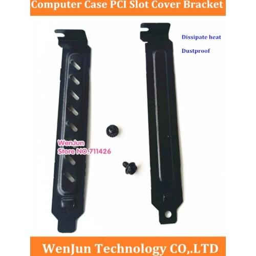 High Quality Dissipate heat dustproof PCI baffle with hole PCI Slot Cover Bracket with Screw for Computer chassis desktop