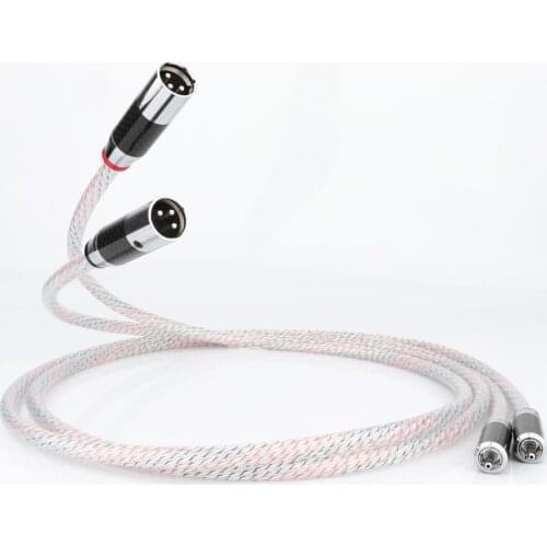 Pair High Quality Hifi Valhalla 2RCA to 2XLR Cable Hi-End RCA Male to XLR Male Audio Cable