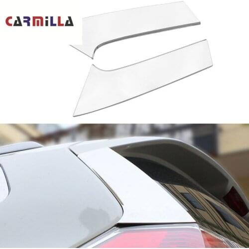 For Nissan Xtrail X-trail T32 Rogue 2014 - 2020 Rear Window Spoiler Side Pillar Post Cover Trim Molding 2pcs