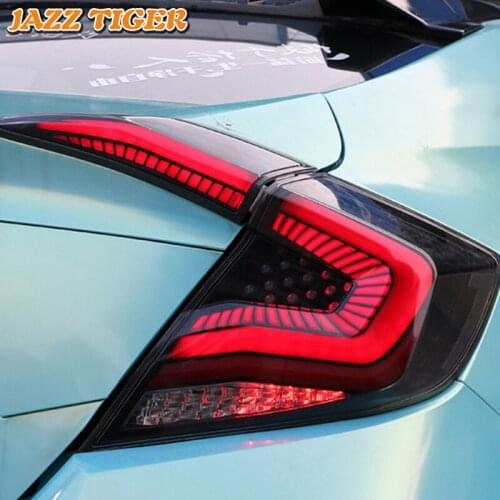 Tail Light Taillights For Honda Civic Sedan 2016 -2020 Trailer rear lights led Stop signal for cars Fog Brake Lamp Reverse Light