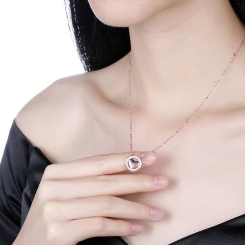 Women Pendant Silver Plated Heart Shaped Elegant Thin Luxury Design Nice Workmanship Heart Women Necklace for Date