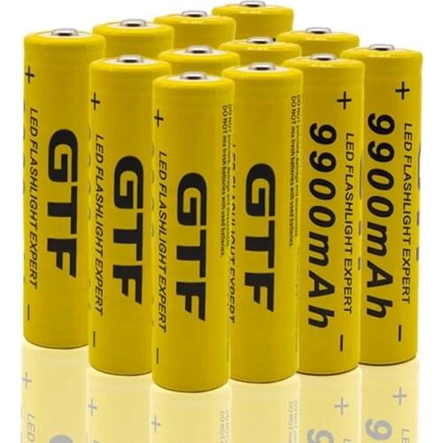 2~50 Brand new bateria de 18650 3.7V 9900 MAH bateria de ons de LTIO recarregvel para Lanterna Led 18650 bateria Atacado