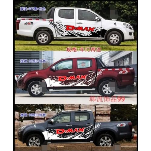 Car stickers FOR Isuzu DMAX body exterior off-road decorative decals D-MAX personalized custom stickers