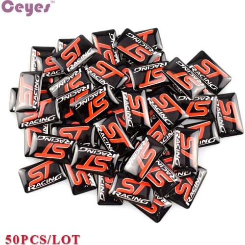 Auto Epoxy Steering Wheel Car-Styling Decoration Emblems Badge Case For Ford Focus 2 3 Mk2 Mk3 ST RS Kuga 2005-2016 Car Styling