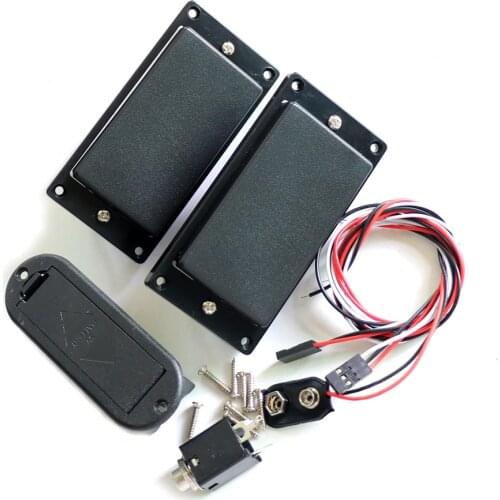 Free Shipping guitar humbucker guitar pickup active electric guitar pickup with 25K guitar pots guitar pickups prewired guitarra