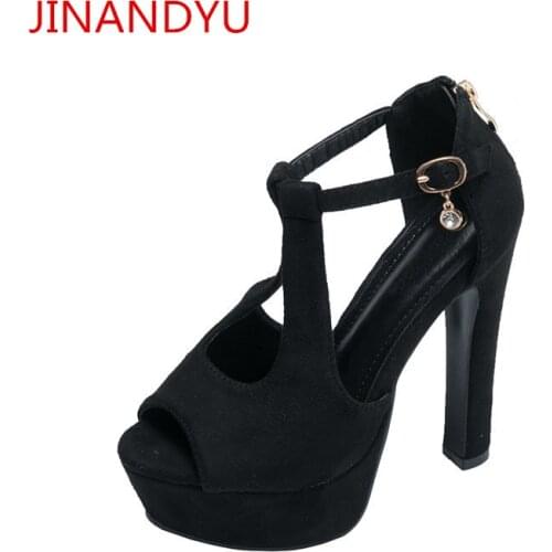 Heels Womens Black Sandals Womans Dress Shoes Chunky Heels Platform Shoes Women Party High Heels Women Fashion Sexy Sandals