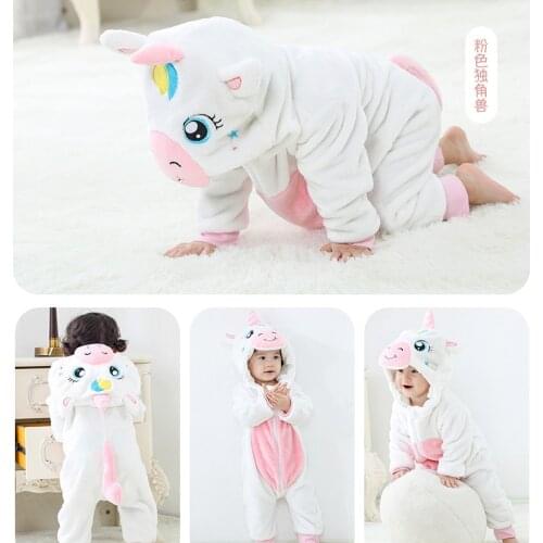 Baby Rompers Panda Newborn Clothes Baby Girls Boys Romper Infant Clothing Winter Jumpsuit Toddler Babys Sets Unicorn Pajamas