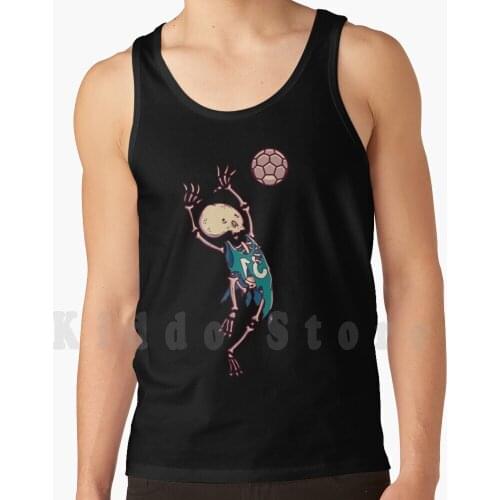 Cool Funny Handball Skeleton Tank Tops Vest 100% Cotton Ladies Mens Children Skeleton Sports Saying Handball