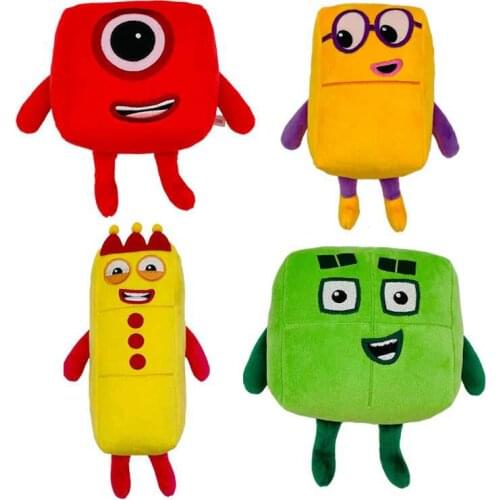 16-24cm Numberblocks Plush Doll Childrens Mathematics Enlightenment Animation Plush Dolls Gift Toys for Children Birthday