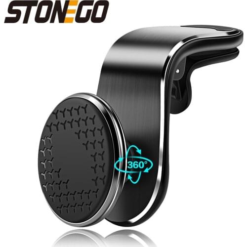 STONEGO 360 Metal Magnetic Car phone Holder Universal Magnet Air Vent Mount in Car Mobile Phone Holder Stand