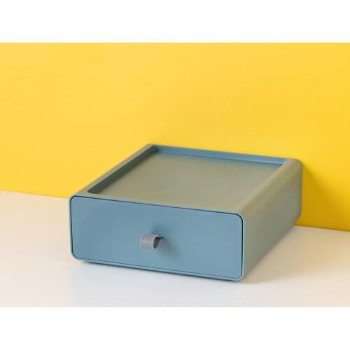 Desktop cosmetic storage box drawer rack Student desk stationery storage box Office cleaning