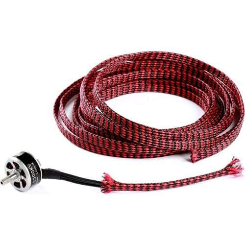 500mm/5M Nylon Shock Absorber PET Braided Mesh Tube 4mm/6mm for Brushless Motor ESC Silicone Wire RC FPV Racing Freestyle Drone