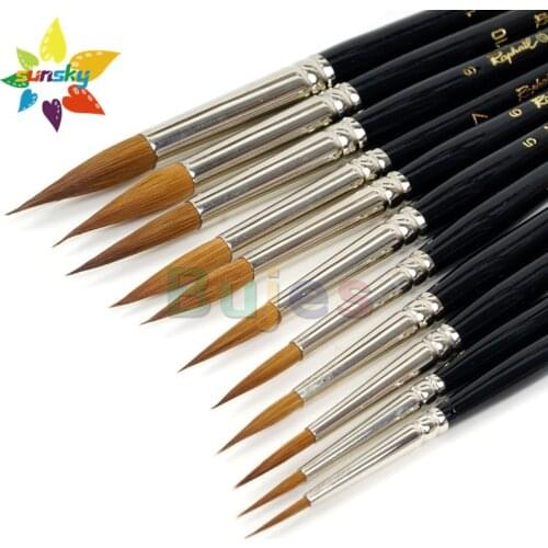 Original France Raphael 8408 Kosky mink hair Soft Watercolor Brush Line drawing pen Fine tip Professional Art supplies
