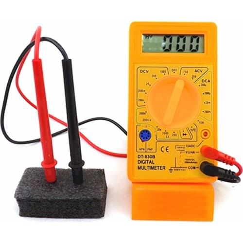 Practical DT830B Digital Multimeter LCD Display AC DC Tester Meter Voltmeter Ammeter Ohmmeter With 2 Probes Mayitr
