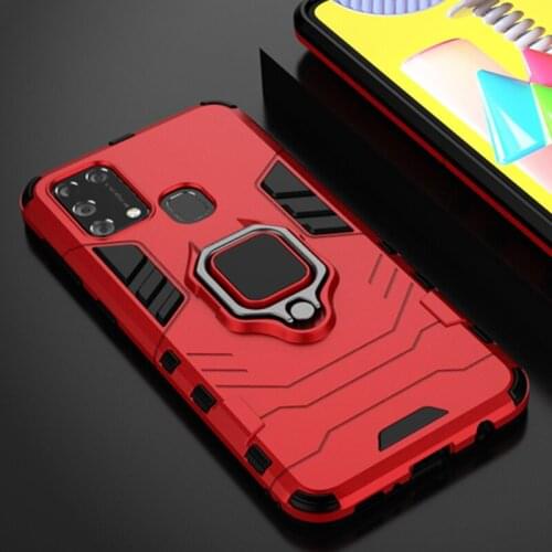 Shockproof Armor Case For Samsung M31 6.4" Ring Stand Phone Cover For Samsung Galaxy M31 M 31 SM-M315F M315 Coque Funda capa