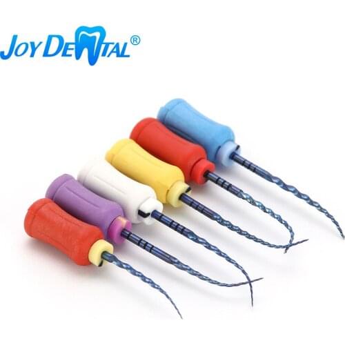 6Pcs/Pack Dental Endodontic NiTi Hand Use Heat Activated Rotary File SX-F3 25mm Dental Instrument 150-300RPM 1.5-3N.cm