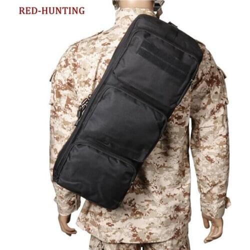Tactical Airsoft 62cm Shotgun Bags Carrying Dual Rifle Case MP5 Gun Bag Men Military Hunting Shoulder Pouch Rifle Gear Bag