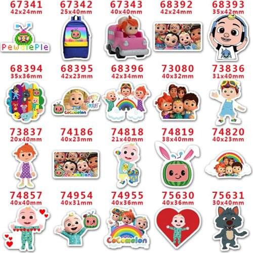 DIY Craft Supplies cartoon character printed flat back planar resins 30 pieces PR67341