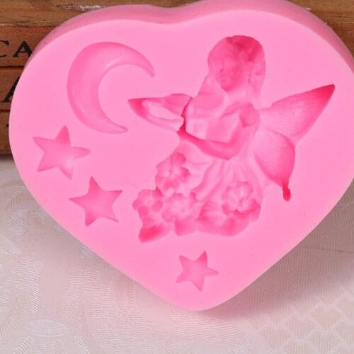 1PC 3D Angel Silicone Mold Retro Frame Shape Baking Pan Cake Decorating Tools Chocolate Soap Mold Cake Stencils Kitchen DIY Tool